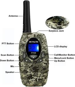 img 1 attached to Retevis Rechargeable Walkie Talkies Camouflage