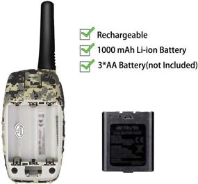img 2 attached to Retevis Rechargeable Walkie Talkies Camouflage