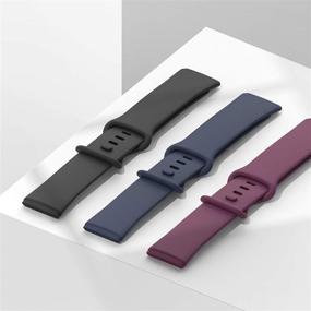 img 2 attached to CCnutri Adjustable Sport Straps for Fitbit Sense/Versa 3 - Soft Replacement Wristbands, 3 Pack