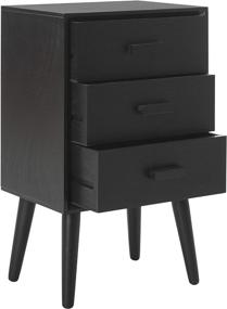 img 3 attached to 📦 Safavieh Home Pomona Contemporary Black 3-drawer Chest