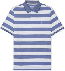 img 1 attached to 👕 IZOD Advantage Performance Sleeve Stripe Men's Clothing: Stylish Shirts for Optimal Comfort and Performance