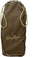 👑 tan extra large crown royal bag - 13"x9"x4" (with gold drawstrings) - ideal for storage logo