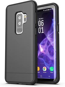 img 3 attached to 📱 Samsung Galaxy S9 Plus Belt Case, Encased SlimShield Series Protective Grip Holster Clip Case for Galaxy S9+ (2018 Release) - Smooth Black