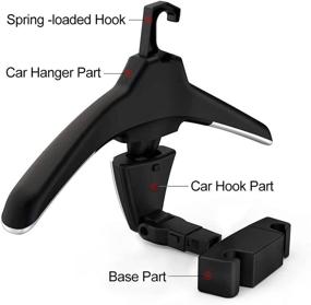 img 3 attached to 🚗 High-End Car Accessories: Multi-Purpose Car Coat Hanger & Suit Hook for Auto Back Seat Headrest – Convenient Storage Solution for Clothes and Jackets