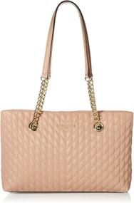 img 4 attached to 💼 Stylishly Chic: Karl Lagerfeld Paris Karolina Chain Tote - The Perfect Blend of Fashion and Function