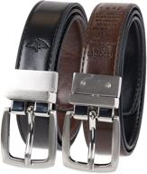 👔 dockers feather reversible black belt: stylish boys' accessory for versatile outfits logo