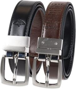 img 4 attached to 👔 Dockers Feather Reversible Black Belt: Stylish Boys' Accessory for Versatile Outfits