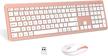 wireless keyboard and mouse combo - full size slim thin wireless keyboard mouse with numeric keypad 2 logo