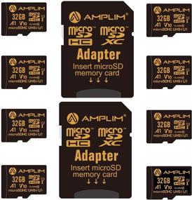 img 4 attached to 📷 Amplim 32GB MicroSD Card, 8 Pack with Adapter - MicroSDHC Class 10 UHS-I U1 V10 TF Extreme High Speed for Nintendo Switch, GoPro Hero, Raspberry Pi, Galaxy Phone, Camera, Tablet, PC