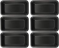 lawei 6-piece non-stick mini loaf pan - 3.5 x 6 inch carbon steel bread and toast mold set logo