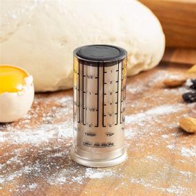 img 2 attached to 🥄 Efficiently Measure Ingredients with Kitchen Art Pro Mini Adjust-A-Cup, Satin Finish