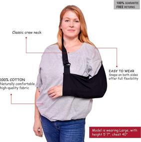 img 3 attached to 👕 Shoulder Surgery Recovery Shirt: Unisex Design with Convenient and Concealed Shoulder Snaps