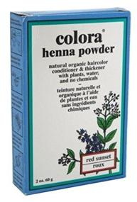 img 2 attached to 🔴 Краска для волос Colora Henna Powder Hair Color Red Sunset - 2 унции (59 мл) - 3 штуки