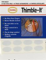 colorbok thimble finger pad: 1 pack of beige comfort for easy sewing logo