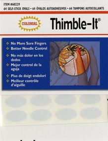 img 1 attached to Colorbok Thimble Finger Pad: 1 Pack of Beige Comfort for Easy Sewing