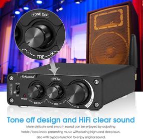 img 2 attached to 🔊 Nobsound NS-15G PRO 2 Channel Bluetooth 5.0 Amplifier - Class D Stereo Audio Power Amp Receiver, 200W