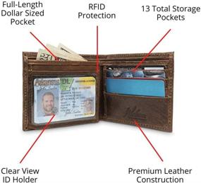 img 3 attached to Webers Dynasty Blocking Shotshell Billfold: Stylish Protection for Your Essentials