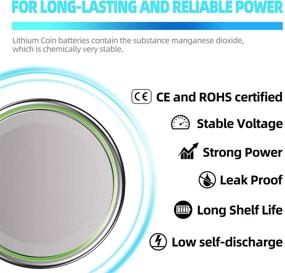 img 1 attached to VEEEDDY батарейки LR44 - пакет из 100 штук A76 AG13 L1154F L1154 357A 1.5V щелочные кнопочные батарейки.