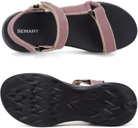 img 2 attached to SEMARY Navy 36 Women's Athletic Beach Shoes: Anti-Skidding & Comfortable U720SLX027