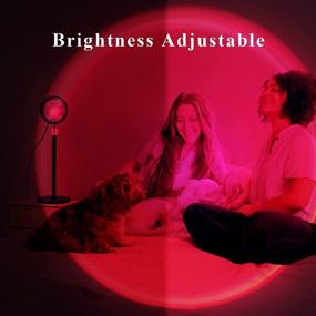 img 1 attached to 🌈 Color Changing Rainbow Sunset Light: Remote Controlled LED Bedroom Atmosphere Night Projector