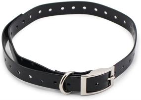 img 1 attached to 🐶 TPU Collar Strap Band Buckle 3/4" Replacement for 998DRB Dog Training Collars/Barking Collar/Fence Black