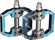 🚲 bonmixc adult bike pedals: large platform, non-slip aluminum alloy, sealed bearings - threaded mountain bike pedals (9/16") logo