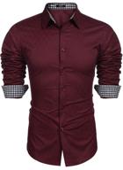 👔 coofandy business sleeve casual xxx large men's clothing: stylish shirts for the modern gentleman logo