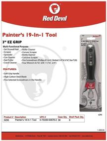 img 1 attached to 🖌️ Enhanced Painting Precision: Red Devil 6295 EZ Grip Painter's Tool, 3" Masterpiece