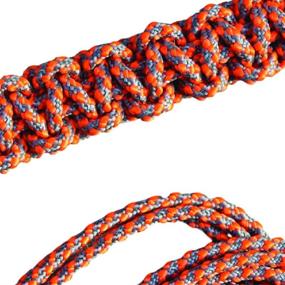 img 1 attached to 🧡 USA-Made 3mm Paracord with Textured Posi-Lock - Orange Screw