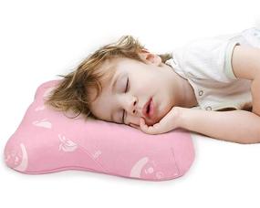 img 4 attached to RESTCLOUD Kids Memory Foam Pillow - Memory Foam Toddler Pillow with Pillowcase, 14 x 22 Inches