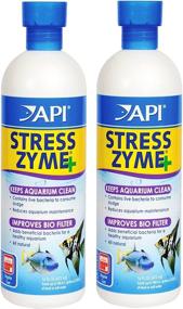 img 1 attached to Clean and Clear: (2 Pack) API Stress Zyme Aquarium Cleaning Solution for Freshwater and Saltwater Tanks