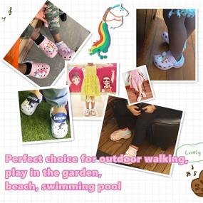 img 1 attached to 🦄 Boys' Pink Unicorn Swimming Slippers U621CDLKDDDX01: Ideal Clogs & Mules for Children's Swimwear