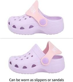 img 2 attached to 🦄 Boys' Pink Unicorn Swimming Slippers U621CDLKDDDX01: Ideal Clogs & Mules for Children's Swimwear