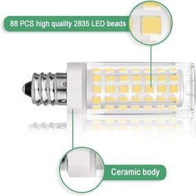 img 2 attached to 🌞 RAYHOO Equivalent Incandescent 88 2835 SMD Warm White LED Bulb, 2800-3200K