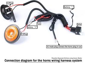 img 2 attached to 🔌 16AWG Horn Wiring Harness Kits for Car and Truck Grille Mount Blast Tone Horns