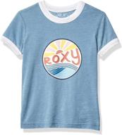 roxy girls vintage t shirt orange logo