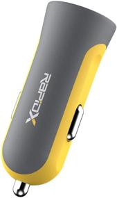 img 2 attached to Yellow RapidX X2PD Compact & Fast Dual Car Charger with 30W USB-C PD