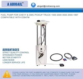 img 3 attached to High-Quality Fuel Pump Assembly for Chevy & GMC Pickup Truck K1500 K2500 K3500 2000 1999 1998 - Compatible with 19177242 E3947M