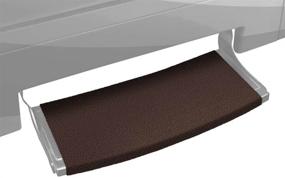 img 2 attached to 🚪 Prest-O-Fit Outrigger Radius XT RV Step Rug in Chocolate Brown, 22" Wide