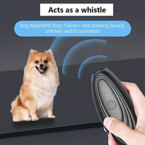 img 1 attached to 🐾 Bark Control Device: SJTKJ Ultrasonic Dog Clicker Training - Safe Dog Training Tool - 2-in-1 Anti Barking Deterrent Device with 16.4ft Control Range