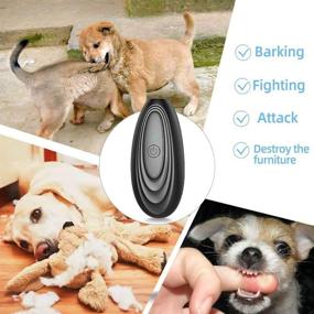 img 2 attached to 🐾 Bark Control Device: SJTKJ Ultrasonic Dog Clicker Training - Safe Dog Training Tool - 2-in-1 Anti Barking Deterrent Device with 16.4ft Control Range