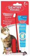 ❤️ petrodex dental care kit for cats - malt flavor toothpaste, 2.5 oz logo