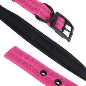 img 1 attached to Enhanced Visibility Reflective Dog Collars with Neoprene Padding, Durable Nylon Cat Collar: Ideal for Small and Medium Pets