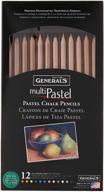 карандаши-мелки general pencil 4400-12a general's pastel: 12 ярких цветов для различных художественных проектов. логотип