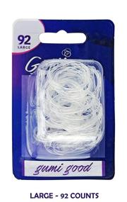 img 3 attached to Gumi Ultra Durable Hair Elastics Comfortable