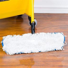 img 2 attached to 🧹 Rubbermaid Commercial FLOW Flat Mop Head: Premium Quality Nylon Mop for Multi-Surface Cleaning