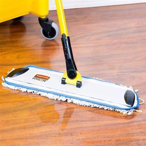 img 1 attached to 🧹 Rubbermaid Commercial FLOW Flat Mop Head: Premium Quality Nylon Mop for Multi-Surface Cleaning