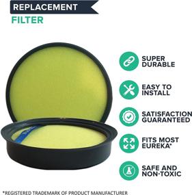 img 3 attached to Crucial Vacuum Replacement Dust Cup Filter - Compatible with Eureka Part # DCF-25, DCF25, 67600, 82982-2 – Fits Eureka ASM1105A, ASM1115A, AS3001A, AS3030A, AS3012A, AS3401A – Bulk (2 Pack)