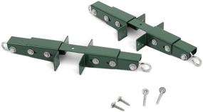 img 2 attached to 🦍 Gorilla Playsets 11-4026-P Adjustable Glider Brackets for Swing Sets (Pair), Green - Enhance Your Swing Set with Versatile Glider Attachments