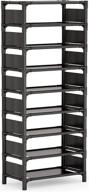 maximize your shoe storage with the vertical shoe rack – 8 tiers narrow shelf for 16 pairs – space-saving organizer solution логотип